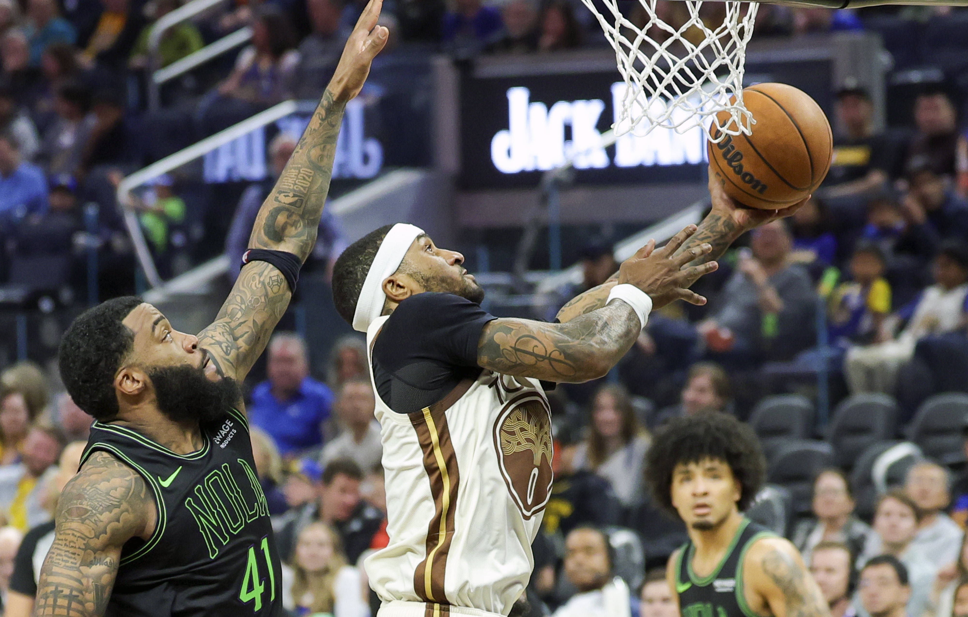 包含鹈鹕完胜勇士，莫兰特扛起全队的词条